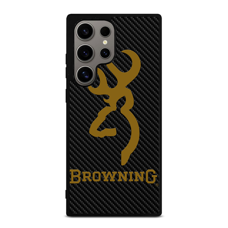 BROWNING LOGO CARBON Samsung Galaxy S24 Ultra Case Cover