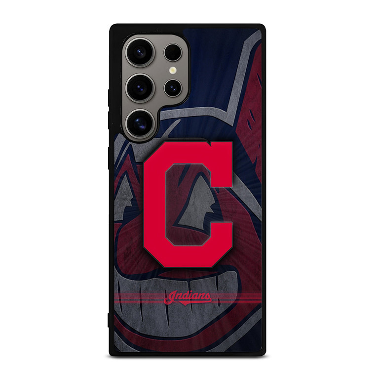 CLEVELAND INDIANS METAL LOGO Samsung Galaxy S24 Ultra Case Cover