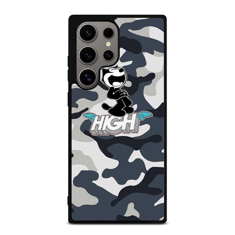 FELIX THE CAT HIGH CAMO Samsung Galaxy S24 Ultra Case Cover