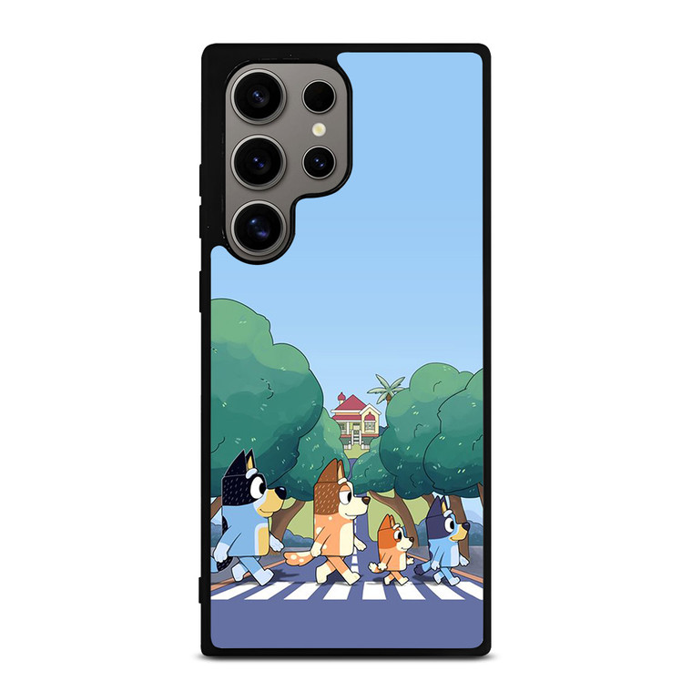 HEELERS FAMILY BLUEY CARTOON ABBEY ROAD Samsung Galaxy S24 Ultra Case Cover