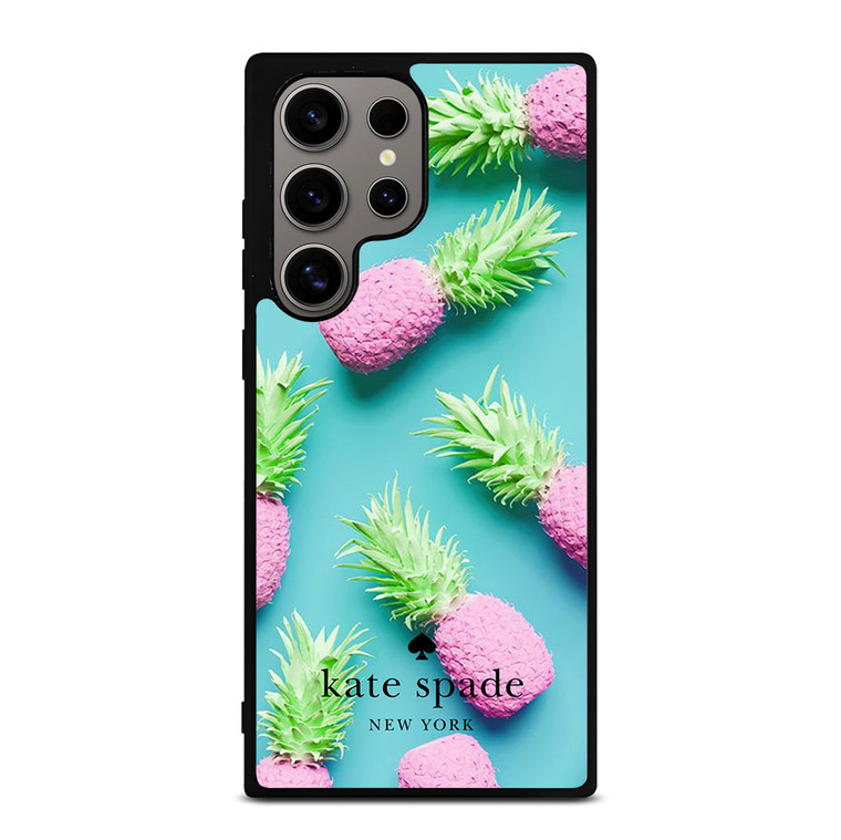 KATE SPADE NEW YORK LOGO SUMMER PINEAPPLE ICON Samsung Galaxy S24 Ultra Case Cover
