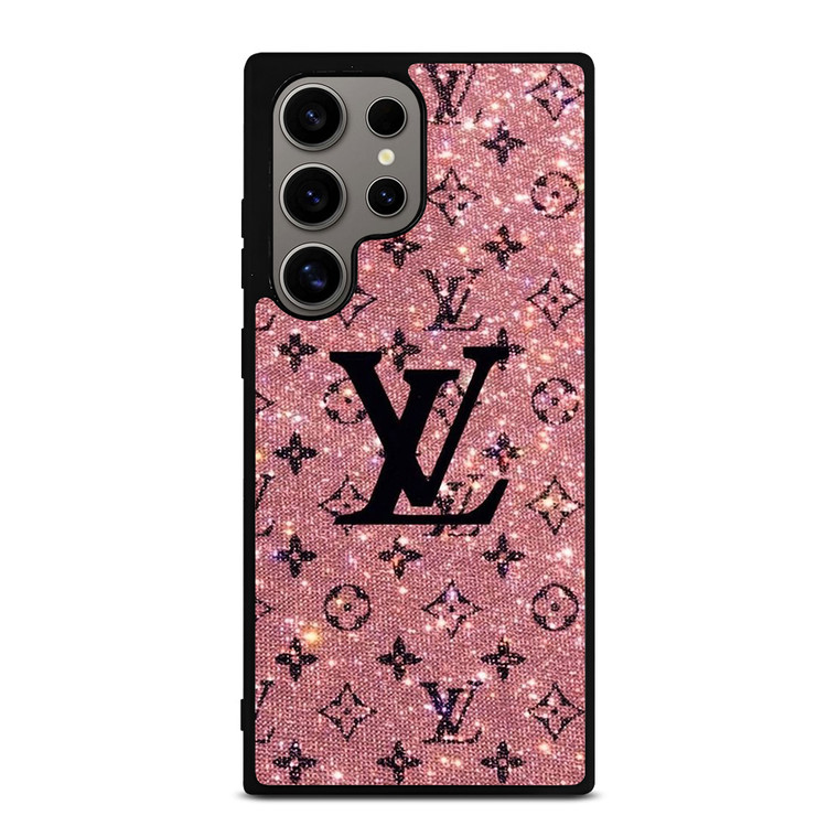 LOUIS VUITTON LV LOGO PINK SPARKLE Samsung Galaxy S24 Ultra Case Cover