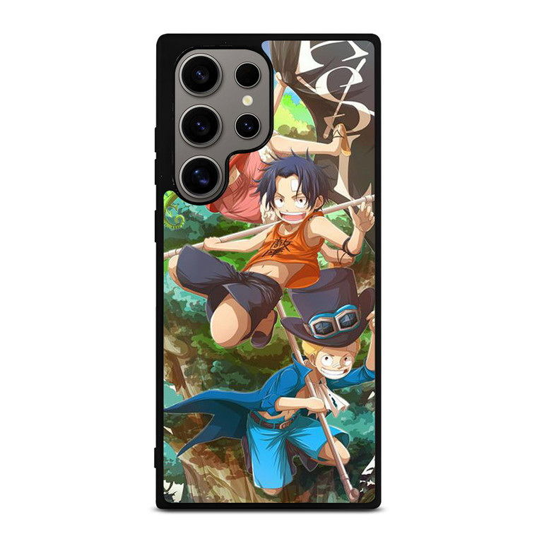 ONE PIECE LUFFY SABO ACE KID Samsung Galaxy S24 Ultra Case Cover