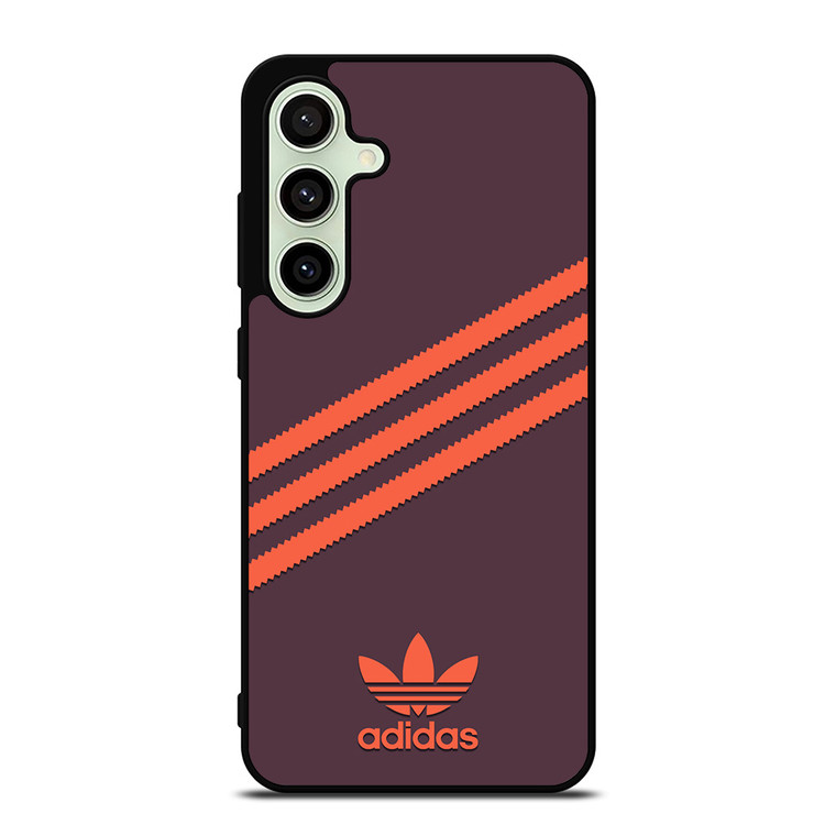 ADIDAS ORIGINALS STRIPES PURPLE ORANGE Samsung Galaxy S24 FE Case Cover