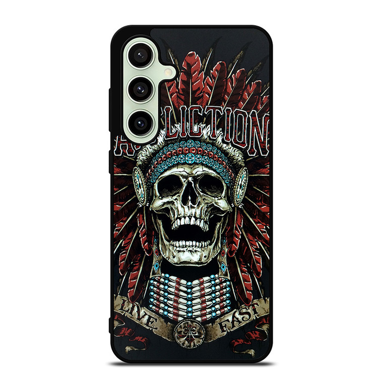 AFFLICTION SKULL INDIAN Samsung Galaxy S24 FE Case Cover