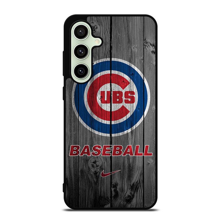 CHICAGO CUBS WOODEN LOGO Samsung Galaxy S24 FE Case Cover