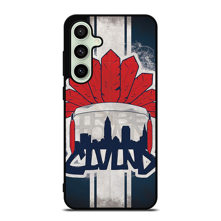 CLEVELAND INDIANS LOGO BASEBALL TEAM TRIBE TOWN Samsung Galaxy S24 FE Case Cover