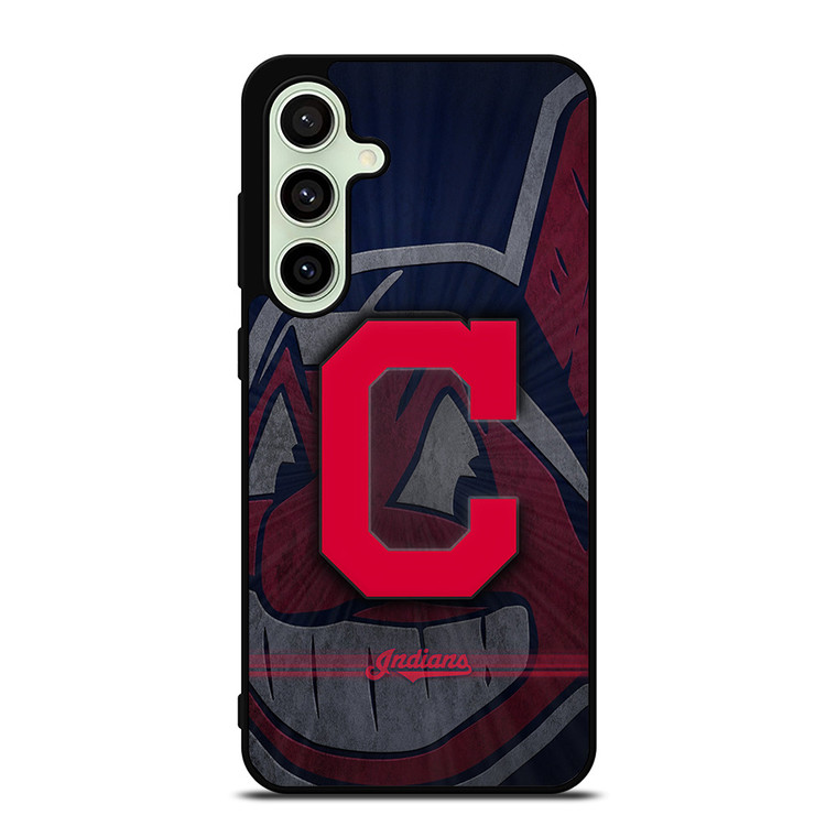 CLEVELAND INDIANS METAL LOGO Samsung Galaxy S24 FE Case Cover