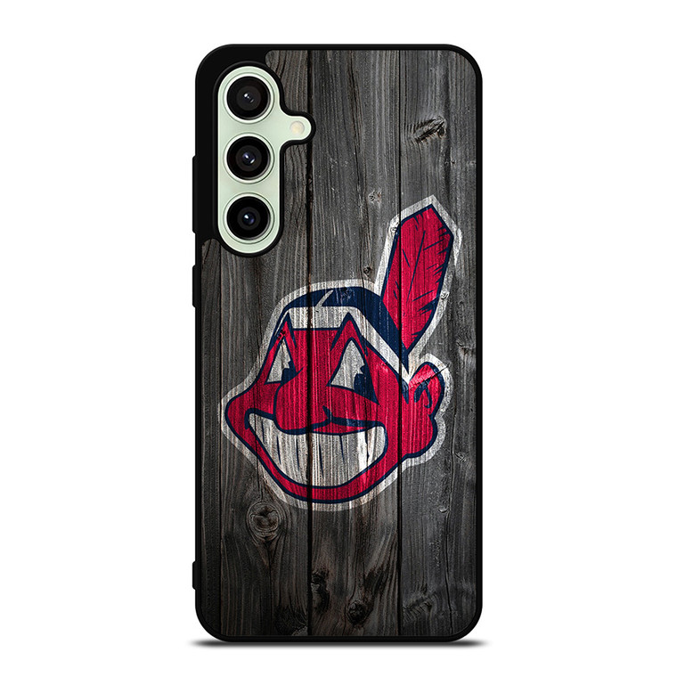 CLEVELAND INDIANS WOODEN LOGO Samsung Galaxy S24 FE Case Cover