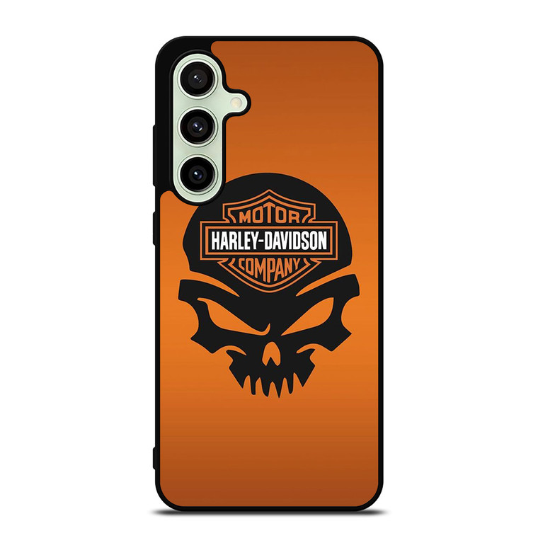 HARLEY DAVIDSON MOTORCYCLES COMPANY LOGO SKULL Samsung Galaxy S24 FE Case Cover