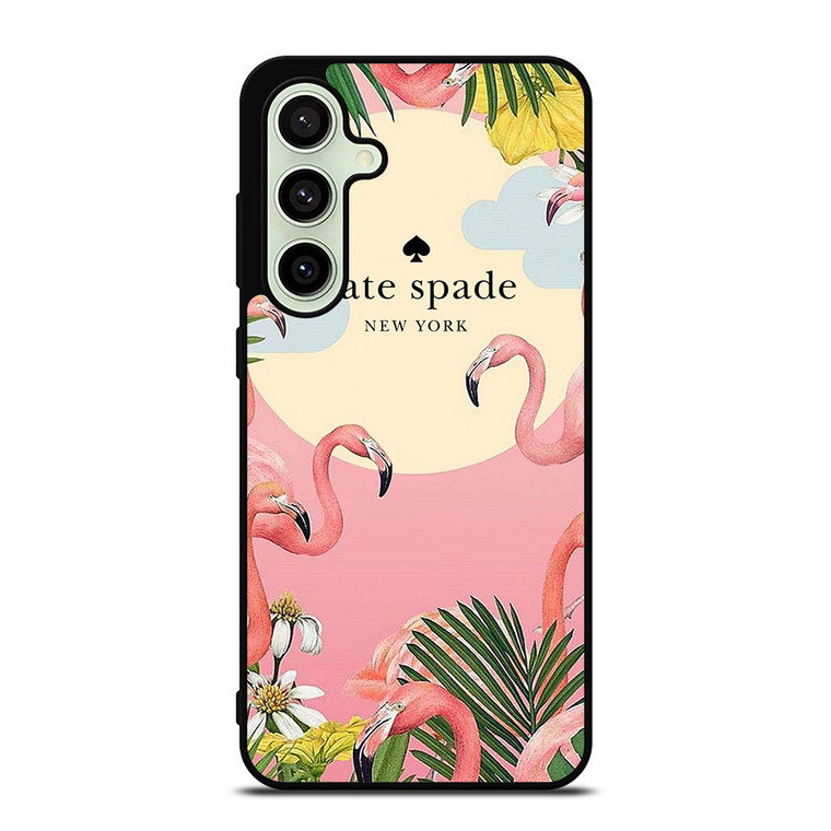 KATE SPADE NEW YORK LOGO FLORAL FLAMENGOS Samsung Galaxy S24 FE Case Cover