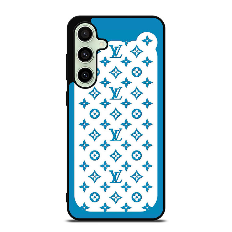 LOUIS VUITTON PATERN ICON LOGO BLUE Samsung Galaxy S24 FE Case Cover