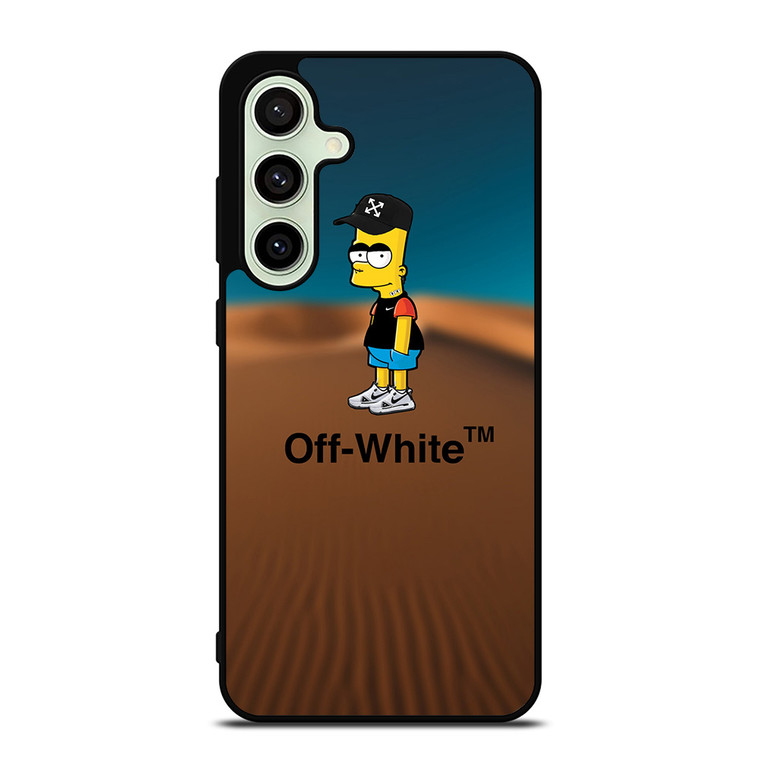 OFF WHITE BART SIMPSONS Samsung Galaxy S24 FE Case Cover