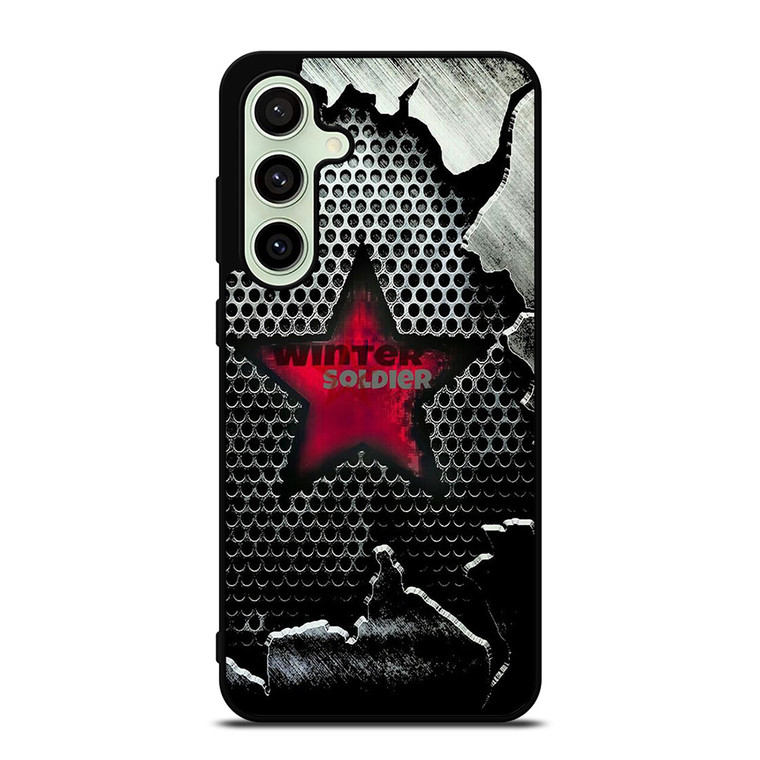 WINTER SOLDIER METAL LOGO AVENGERS Samsung Galaxy S24 FE Case Cover