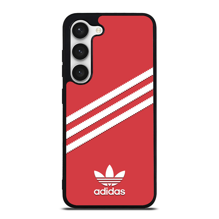 ADIDAS ORIGINALS STRIPES SCARLET RED Samsung Galaxy S23 Case Cover