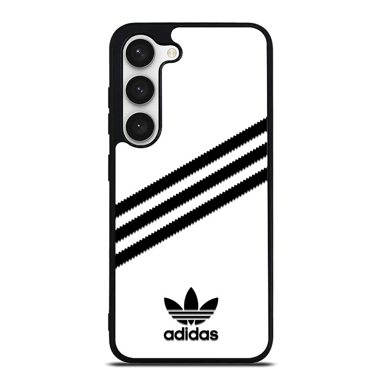 ADIDAS ORIGINALS STRIPES WHITE BLACK Samsung Galaxy S23 Case Cover