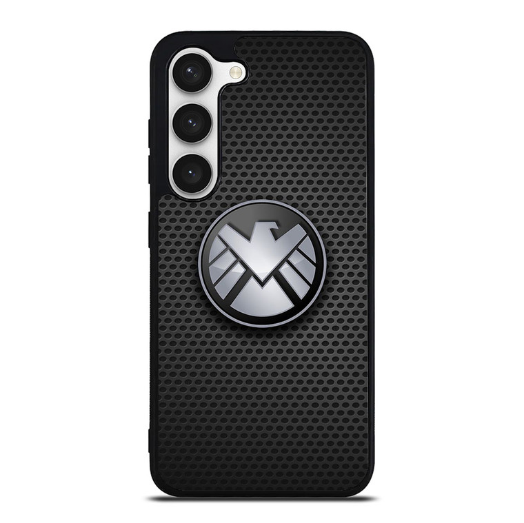 AGENTS OF SHIELD MARVEL LOGO METAL Samsung Galaxy S23 Case Cover