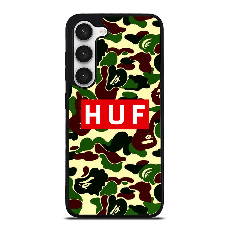 BAPE CAMO HUF Samsung Galaxy S23 Case Cover