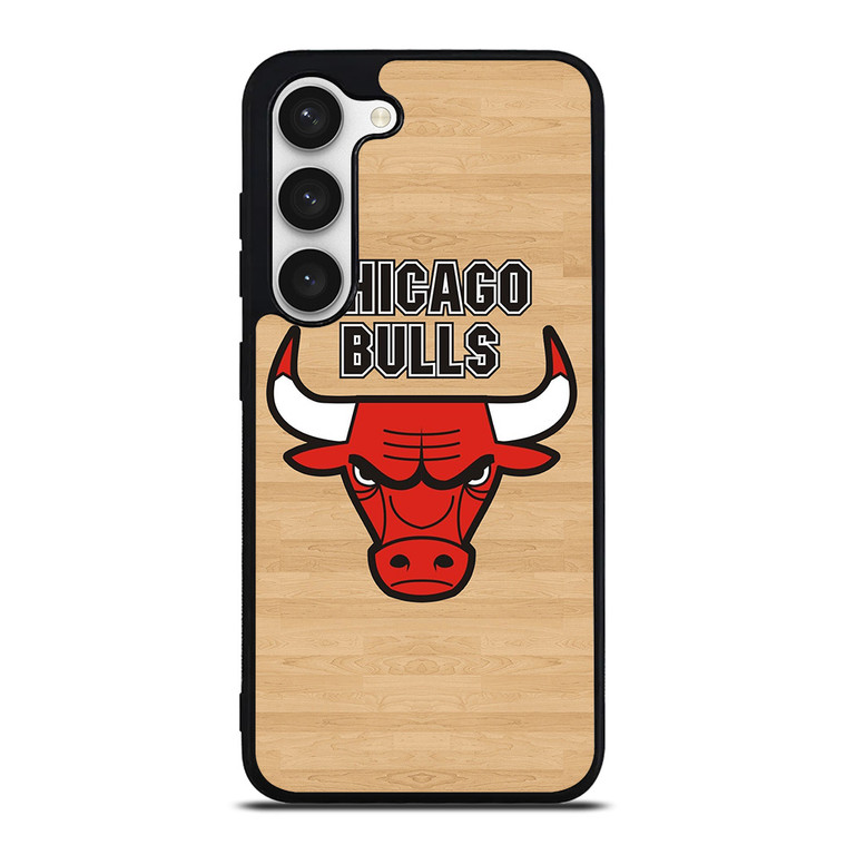 CHICAGO BULLS LOGO WOODEN Samsung Galaxy S23 Case Cover