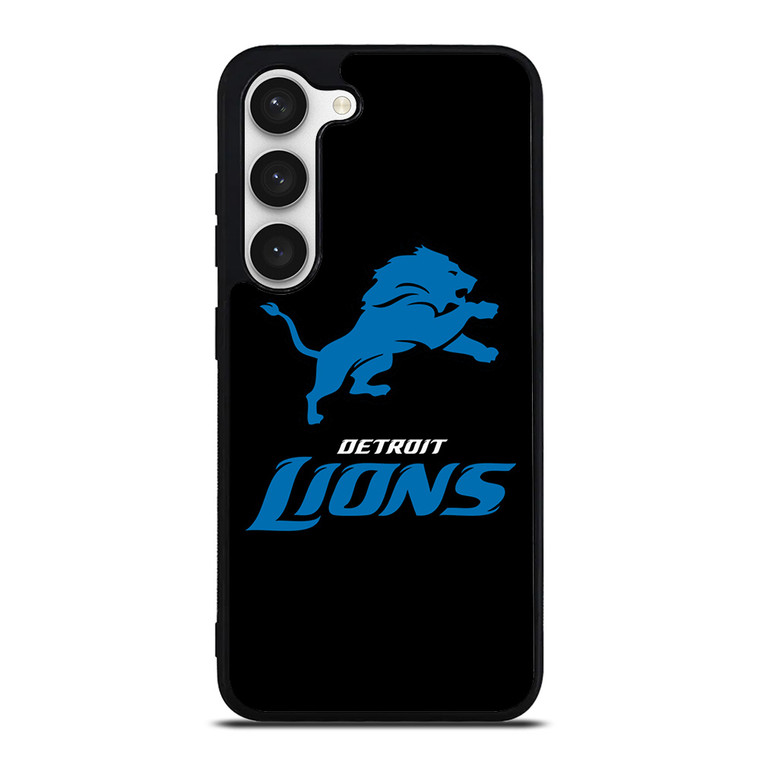 DETROIT LIONS BLACK LOGO Samsung Galaxy S23 Case Cover