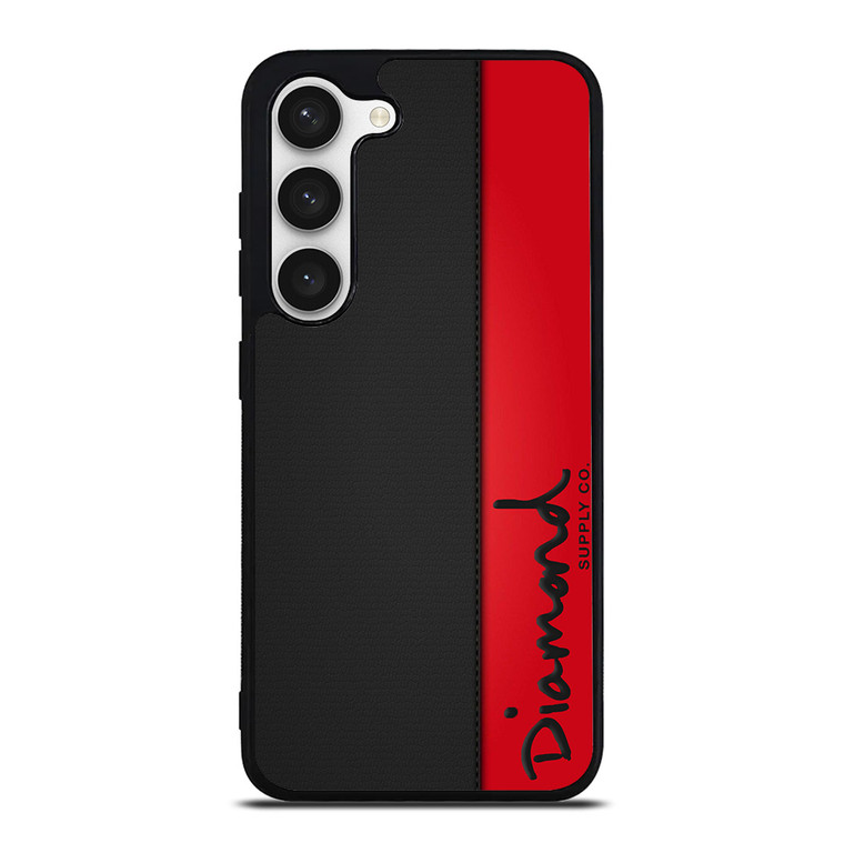 DIAMOND SUPPLY CO RED LEATHER Samsung Galaxy S23 Case Cover