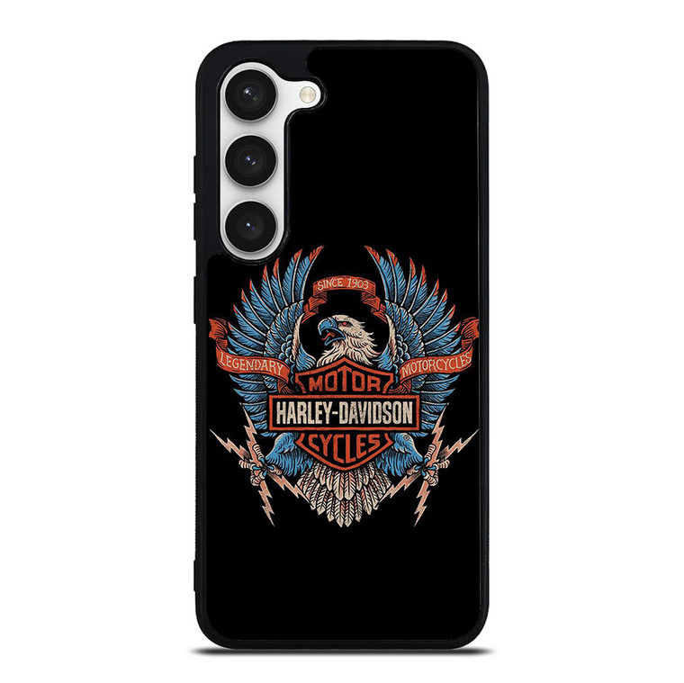 HARLEY DAVIDSON LEGENDARY MOTORCYCLES LOGO EAGLE Samsung Galaxy S23 Case Cover