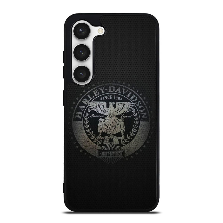HARLEY DAVIDSON MOTORCYCLES COMPANY CARBON LOGO Samsung Galaxy S23 Case Cover