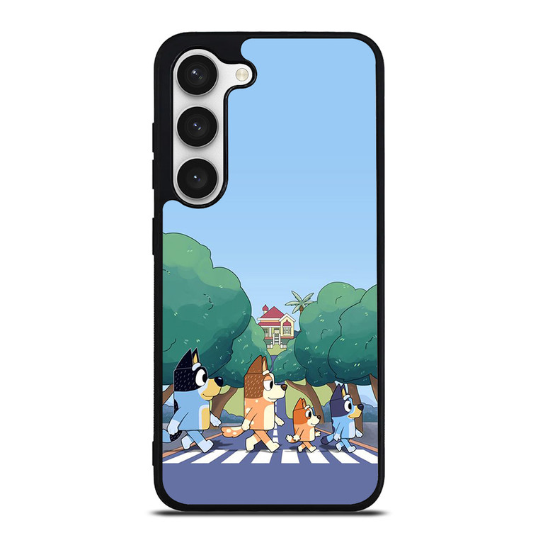 HEELERS FAMILY BLUEY CARTOON ABBEY ROAD Samsung Galaxy S23 Case Cover