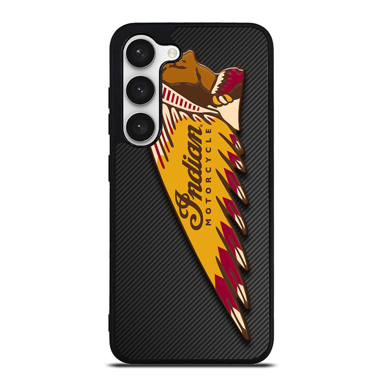 INDIAN MOTOR CYCLE CARBON LOGO Samsung Galaxy S23 Case Cover