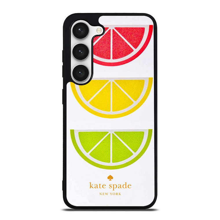 KATE SPADE NEW YORK LOGO COLORFUL LEMON ICON Samsung Galaxy S23 Case Cover