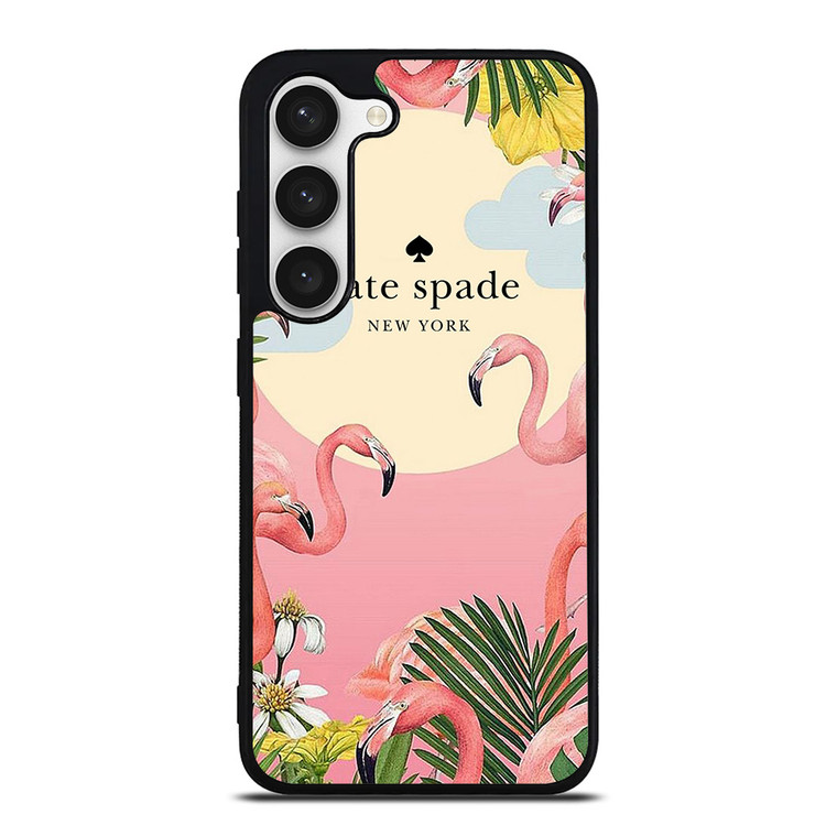 KATE SPADE NEW YORK LOGO FLORAL FLAMENGOS Samsung Galaxy S23 Case Cover