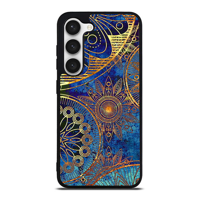 MANDELA BLUE GOLD PATTREN Samsung Galaxy S23 Case Cover