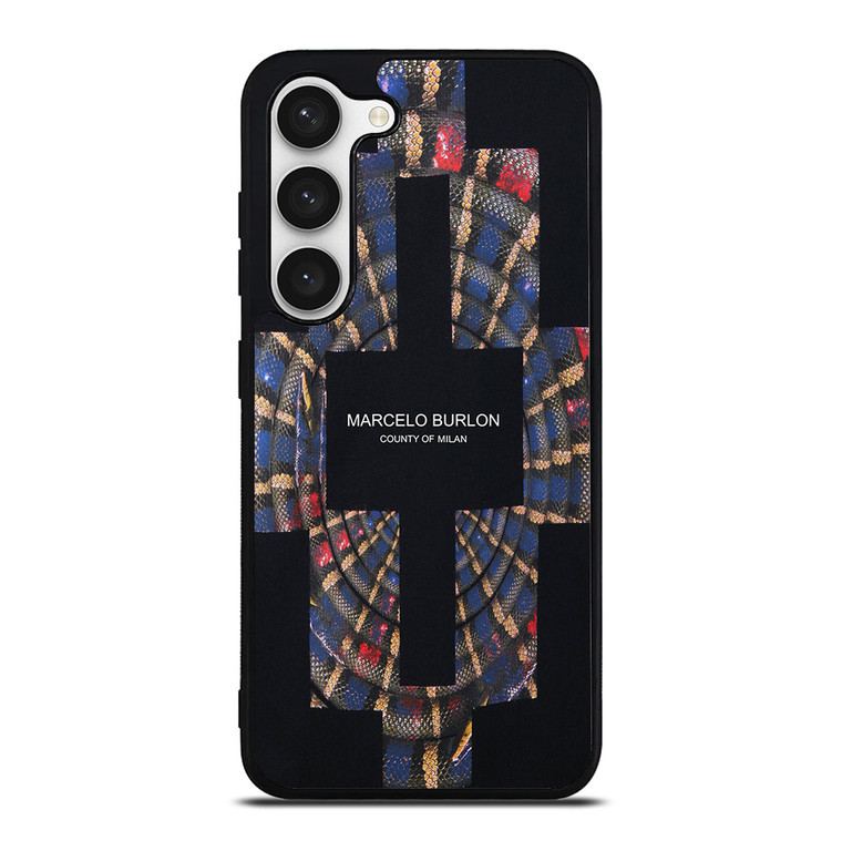 MARCELO BURLON COUNTY OF MILAN LOGO Samsung Galaxy S23 Case Cover