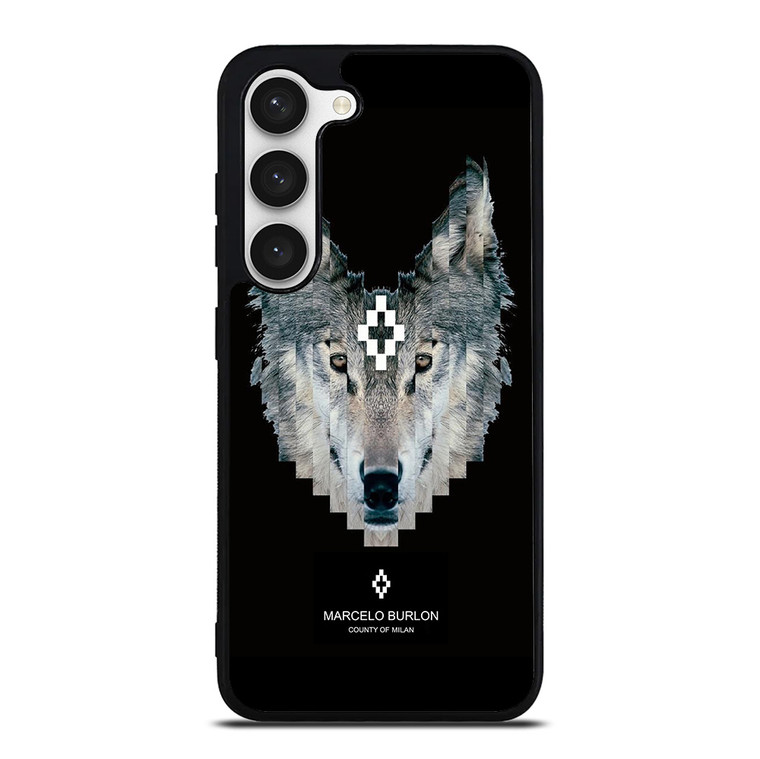 MARCELO BURLON WOLF LOGO Samsung Galaxy S23 Case Cover
