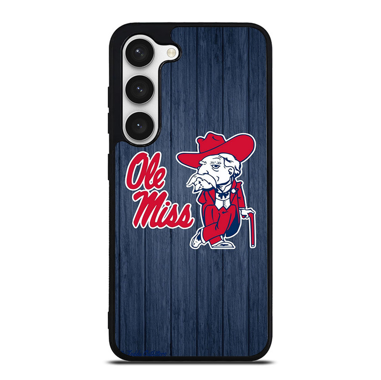 OLE MISS WOODEN LOGO Samsung Galaxy S23 Case Cover