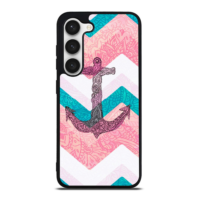 PAISLEY TRIBAL NAUTICAL ANCHOR Samsung Galaxy S23 Case Cover
