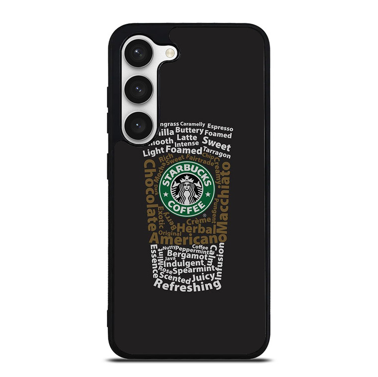 STARBUCKS COFFEE ART TYPOGRAPHY Samsung Galaxy S23 Case Cover