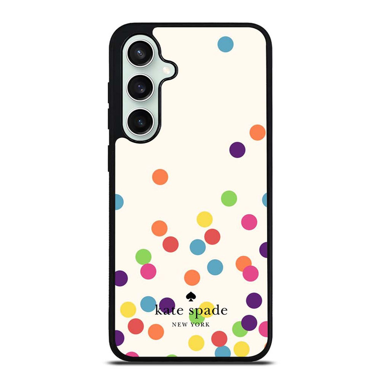 KATE SPADE NEW YORK LOGO COLORFUL POLKADOTS ICON Samsung Galaxy S23 FE Case Cover