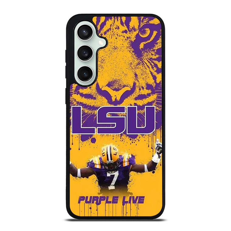 LSU TIGERS LOUISIANA STATE UNIVERSITY PURPLE LIVE Samsung Galaxy S23 FE Case Cover