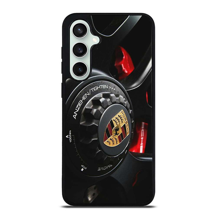 PORSCHE LOGO CAR ON RIM Samsung Galaxy S23 FE Case Cover