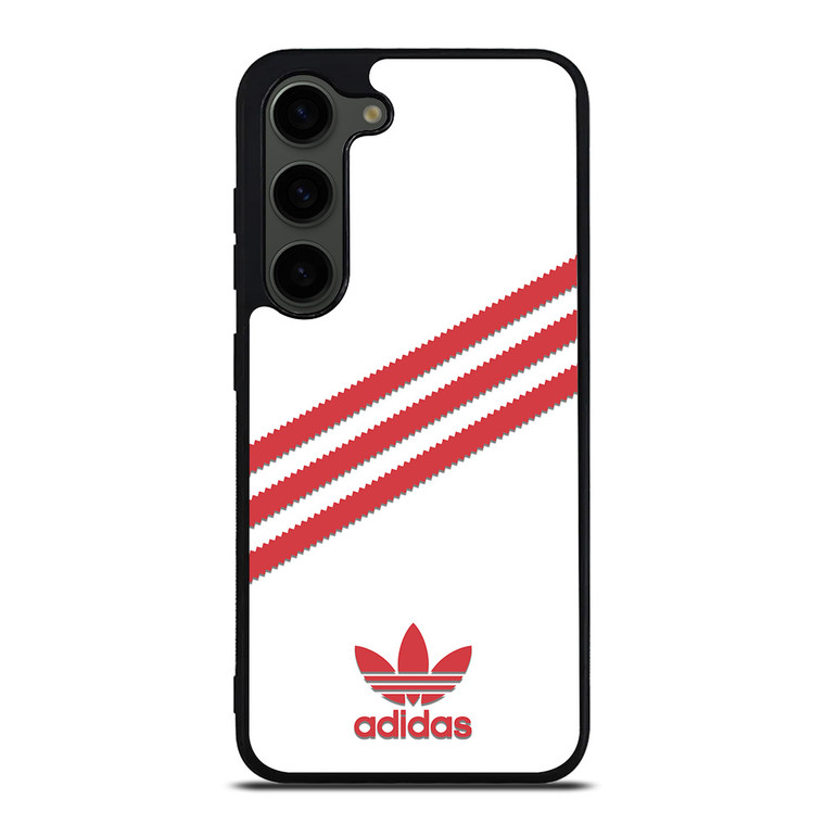 ADIDAS ORIGINALS STRIPES WHITE RED Samsung Galaxy S23 Plus Case Cover