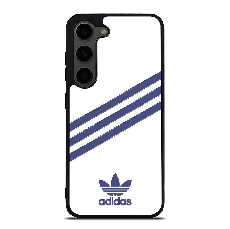 ADIDAS ORIGINALS STRIPES WHITE ROYAL BLUE Samsung Galaxy S23 Plus Case Cover