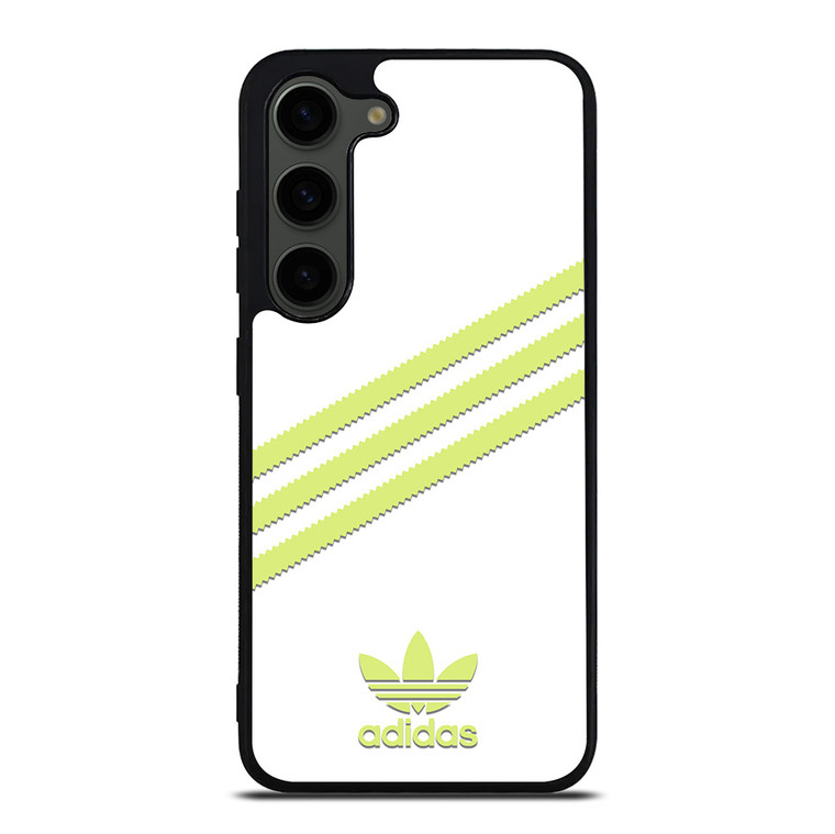 ADIDAS ORIGINALS STRIPES WHITE YELLOW Samsung Galaxy S23 Plus Case Cover