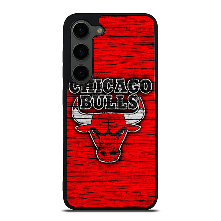 CHICAGO BULLS WOODEN RED LOGO Samsung Galaxy S23 Plus Case Cover