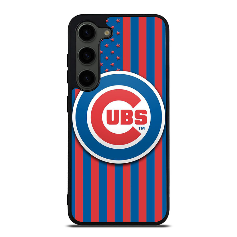 CHICAGO CUBS LOGO BASEBALL TEAM USA FLAG Samsung Galaxy S23 Plus Case Cover