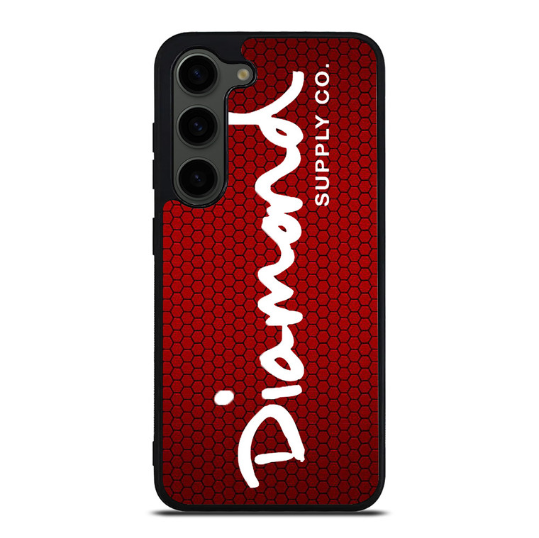 DIAMOND SUPPLY CO RED CARBON Samsung Galaxy S23 Plus Case Cover