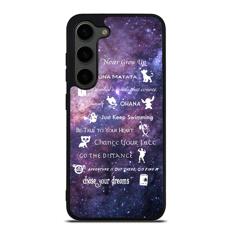 DISNEY LESSONS LEARNED MASH UP NEBULA Samsung Galaxy S23 Plus Case Cover