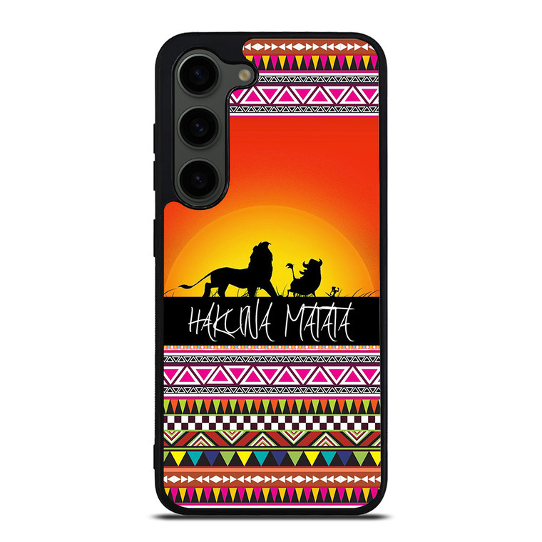 HAKUNA MATATA LION KING SUNSET AZTEC Samsung Galaxy S23 Plus Case Cover