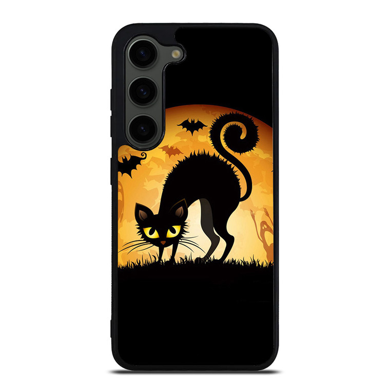 HALLOWEEN BLACK CAT Samsung Galaxy S23 Plus Case Cover