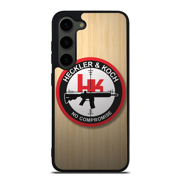 HECKLER AND KOCH WOODEN LOGO Samsung Galaxy S23 Plus Case Cover